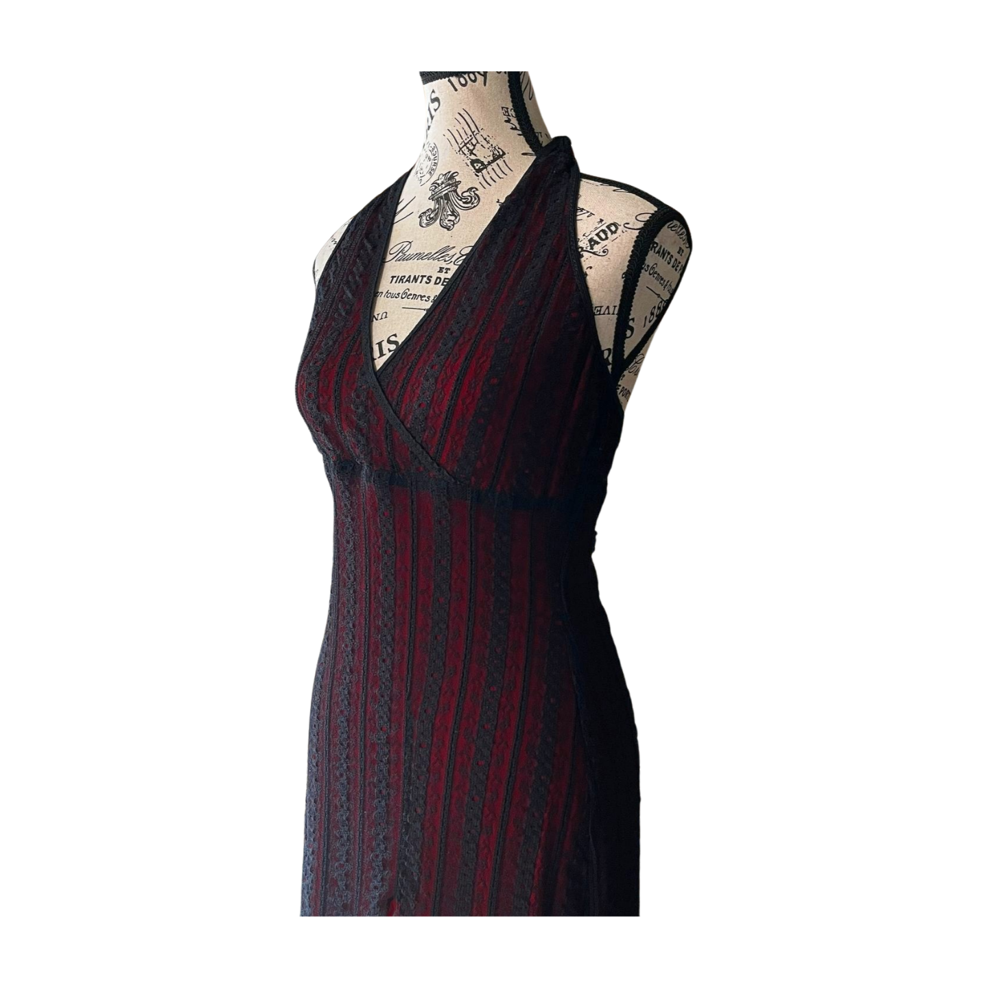Cruella Montréal Halter Lace Slip Dress — 1990s/2000s, S-M-L