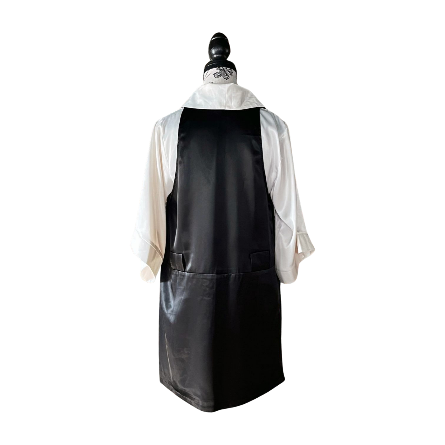 Vintage C. 2000-2002 Anna Sui Black 100% Silk Dress Made In Italy — M