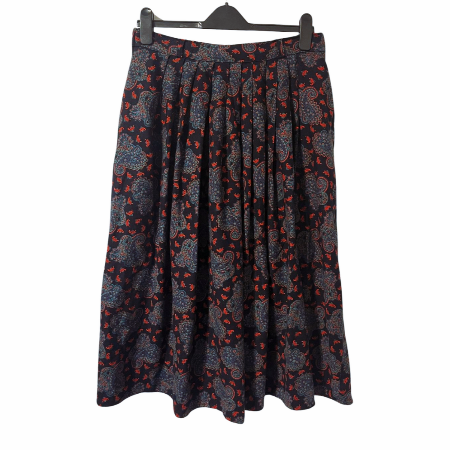 Steilmann W. Germany Paisley Maxi Skirt, 70s, M L